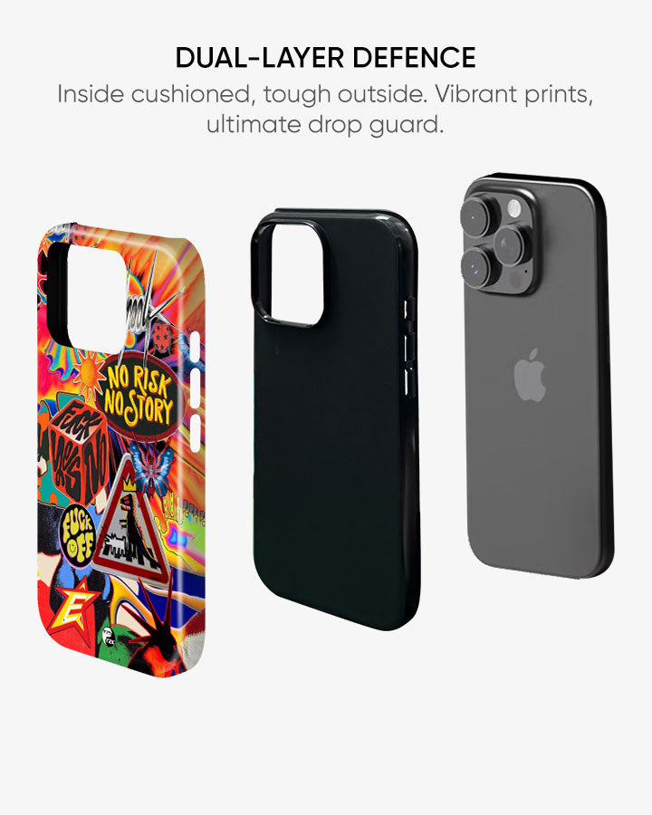 "No Risk No Story" Armoured Case