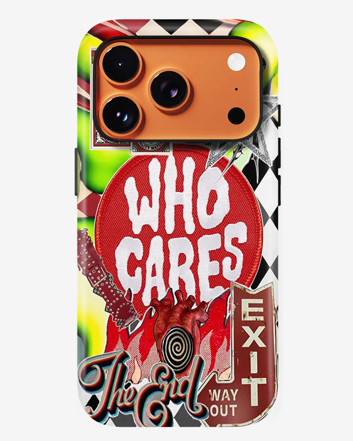 "WHO CARES" ARMOURED CASE